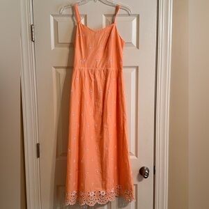 ⭐️ NWT Old Navy Fit And Flare Eyelet Cotton Midi Dress⭐️